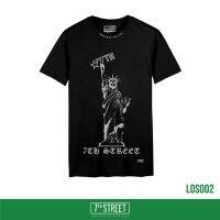 เสื้อยืดแขนสั้น 7thStreet​ ลายเทพีสกรีนคอ รุ่น LOS  ของแท้​100% พร้อมส่ง​ มี2สี