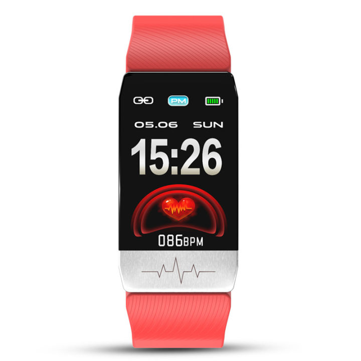 micks-new-t1-temperature-measurement-smart-bracelet-ecg-heart-rate-blood-pressure-blood-oxygen-sleep-exercise-reminder-call-sms