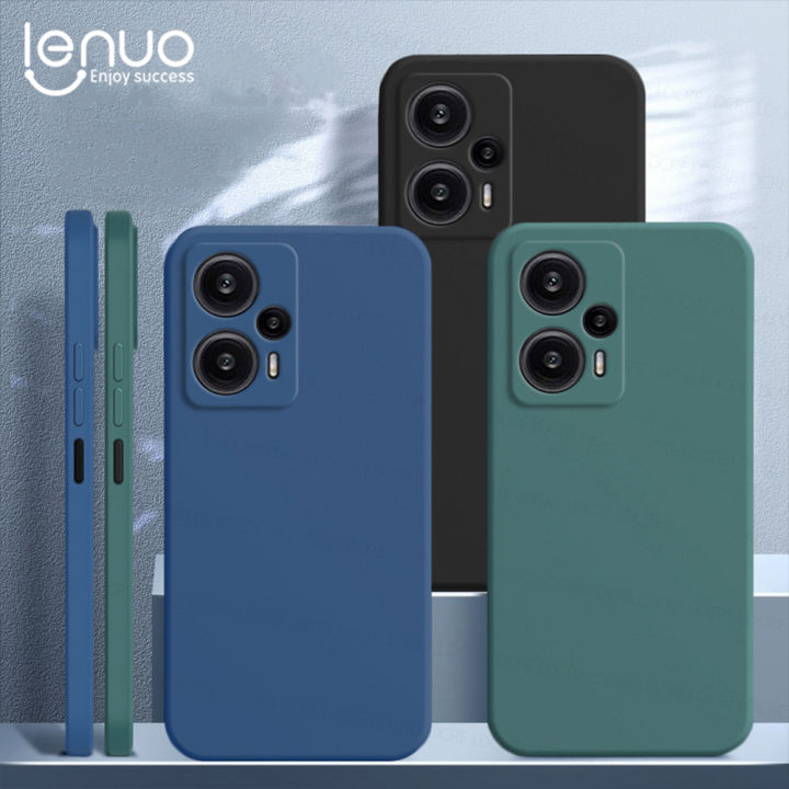 Lenuo Luxury Original Square Liquid Silicone Phone Case For Xiaomi Poco F5 Pro 5g Back Cover 7994