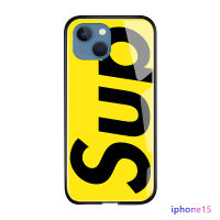 Diorcase เคสสำหรับ Apple iPhone 15 Plus 15 Pro 15 Pro Max แฟชั่นโลโก้สุดเท่แบรนด์ยอดนิยมสำหรับผู้ชายเคสกระจกนิรภัยมันวาวกระจกเงาสุดหรูสำหรับเด็กผู้ชาย