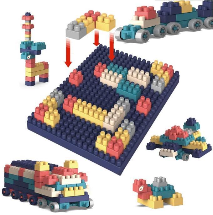 พร้อมส่ง-เลโก้-ตัวต่อ-ตัวต่อของเล่น-ของเล่นเสริมพัฒนาการ-diy-block-table-ของเล่นเสริมทักษะ-ของเล่นด็ก-360ชิ้น-โต๊ะเลโก้-โต๊ะบล็อกตัวต่อ