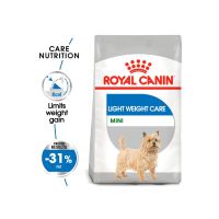 ส่งฟรีทุกรายการ Royal canin Mini light weight care 3kg สูตรสำหรับพันธุ์เล็กควบคุมน้ำหนัก ขนาด3กก.