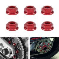 ◄☢6ชิ้นน็อตเฟืองล้อหลัง CNC M10x1.25สำหรับ400 Ducati มอนสเตอร์600 620 695 696 750มอนสเตอร์795 800 900 916 1000 S4R S2R