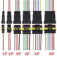 【CC】♈₪  1set 1P 2P 4P 5P 6P Way Electrical Male Female Plug with Wire Cable harness for Car Motorcycle