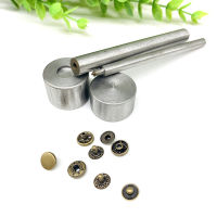 4ชิ้นล็อตหนัง Snap Fasteners Kit สำหรับ10มม. 12.5มม. 15มม. ปุ่มโลหะกด Studs เครื่องมือติดตั้ง