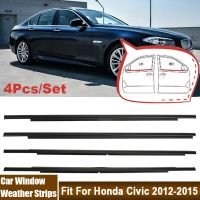 Car Sealing Strip Fit For Honda Civic 2012-2015 Waterproof Auto Door Window Glass Seal Belt Trim Sealing Strips Car Accessories Decorative Door Stops