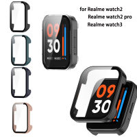 เคสเคสสำหรับ Realme Watch 2/Watch 2 Pro/realme Watch 3เคส PC แบบแข็งกระจกเทมเปอร์ปกป้องหน้าจอฝาครอบป้องกัน