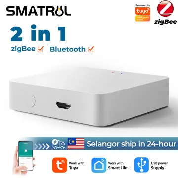 SMATRUL Tuya Multi-mode Gateway, WI-FI & Zigbee & Bluetooth Mesh Hub, Smart  Wireless Bridge Compatible with Alexa/Google Home