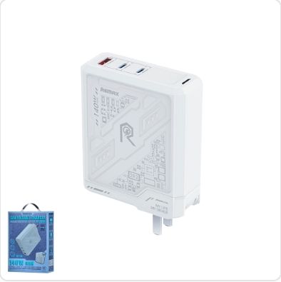 อะแดปเตอร์ Adapter fast charger รุ่น RP-U106(140W) USB Charger (White) - REMAX