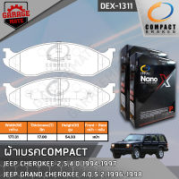 COMPACT ผ้าเบรคหน้า JEEP CHEROKEE 2.5,4.0 1994-1997,GRAND CHEROKEE 4.0,5.2 1996-1998 รหัส 1311