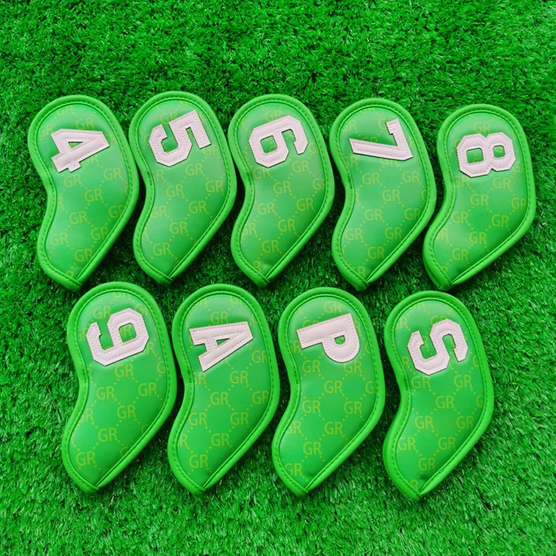 Export High-End Golf Club Sleeve Magnet Closed Iron Stem Casing 9 Pack Club  Head Cover 