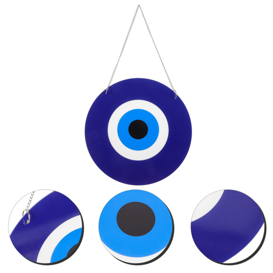Kedguard modeling evil eye charm metal pendant adorn home hanging decor - ảnh sản phẩm 1