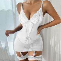 JIU YUBodysuit de renda floral erótico feminino com tanga  trajes bodycon  bodysuits de pelúcia  lingerie vermelha  macacão pornô