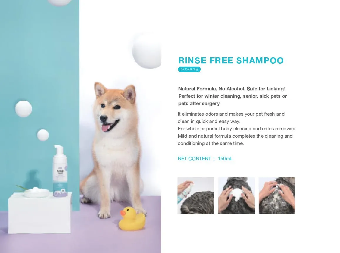 Cature Purelab Rinse Free Shampoo for Dog and Cat 150ml | Lazada PH