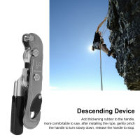 Rock Climbing Descender Ascender และ Rappelling Descending Device Rope Stoper Climbing Gear