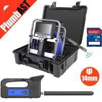 new 14mm DVR counter Endoscope pipe camera pipe inspection camera with 512hz sonda transmitter and 512hz locator receiver