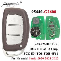 Jingyuqin กุญแจรถยนต์รีโมท95440 G2600สำหรับ Hyundai Ioniq 2020 2021 2022 3ปุ่ม433Mhz 47ชิปกุญแจอัจฉริยะ Go