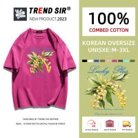 TrendSir?พร้อมส่ง?เสื้อยืดโอเวอร์ไซส์ เนื้อผ้านิ่ม โอเวอร์ไซส์ สำหรับชายและหญิง ุขภาพดีและฝ้ายเเท้ มี7สี M-3XL