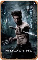 ป้ายโลหะโปสเตอร์ภาพยนตร์กรอบสไตล์วินเทจป้ายดีบุก Wolverine-11X17เครื่องตกแต่งฝาผนังย้อนยุคสำหรับบ้านร้านกาแฟสำนักงานผับของขวัญ12X8นิ้วป้ายดีบุกแผ่นป้ายโลหะ