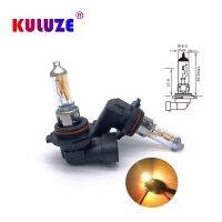 Kuluze ไฟหน้า12v42w H10 2300K 2ชิ้นหลอดไฟฮาโลเจน Py20d K มาแทนรุ่นอัพเกรดสีเหลืองฝนและหลอดไฟรถยนต์ไฟกันหมอก