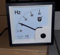 Hz meter 72mm. มิเตอร์วัดเฮิร์ท วัดความถี่ หน้าปัด72มิล Frequency Hz