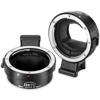 JINTU Auto-Focus Mount Adapter EF-NEX II สำหรับ Canon EF เลนส์ NEX E Mount กล้อง A6500 A6300 A6000 A7 A7RII A7RIII A9