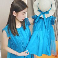 【CC】 Mom And Daughter Piece Clothing Mother Baby Same Dresses Robe Parent-Child Matching Sleeveless