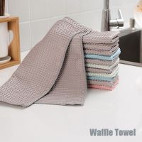 Waffle Kitchen Towels Microfiber Cloth Automotive Wholesale Wipes For Glass Cars Cleaning Tableware Dish Drying Hydrophilic Rags Dish Cloth  Towels