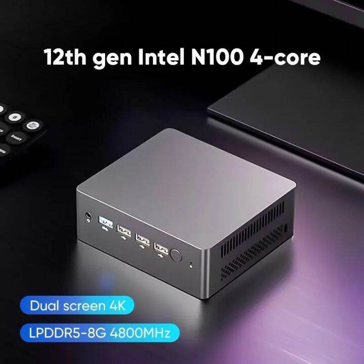 Mini PC N9N N100 Intel Alderlake Gen12 RAM 8GB DDR5 ROM 256GB SSD ...