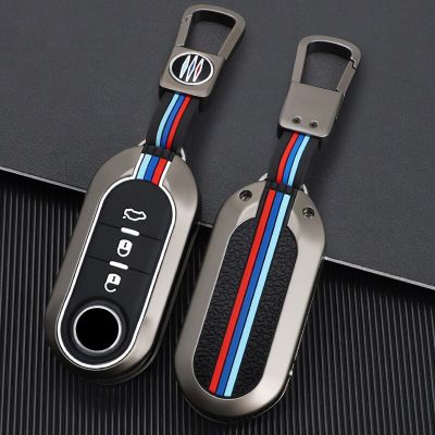 Zinc Alloy Car Key Case Cover Shell Fob For FIAT 500 Ducato Panda Punto 500L Lancia Musa For Citroen Jumper For Peugeot Boxer