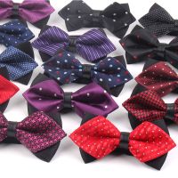 New Bow Tie For Men Women Classic Suits Bowtie For Business Wedding Bowknot Adult Jacquard Pointed Bowties Cravats Ties