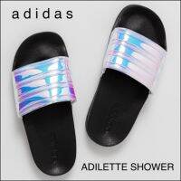 รองเท้าแตะอดิดาส adidas ADILETTE SHOWER พื้นนิ่ม สีเมทัลลิค