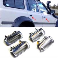 4Pcs Car Front Rear Left Right Exterior Outside Door Handle for Toyota Land Cruiser 80 LC80 1991-1997