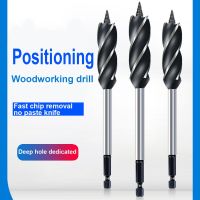 10-35mm Hexagonal Shank Woodworking Drill Bit Four-slot 6.35mm Wood Cutter Accessories For Door Lock Wood Slotting Tools special