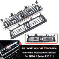 64229166885สำหรับ BMW 5 Series F10 F11ภายใน Mouldings แผง Grille ด้านหน้า Center Air Outlet Vent Dash แผง Grille Cover