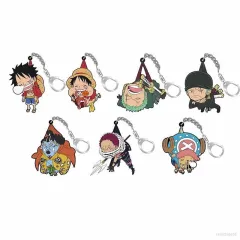 New One Piece Anime Acrylic Cartoon Key Chian Kawaii Luffy Keychain Zoro  Sanji Shankusu Katakuri Pendant Toy Kids Gift