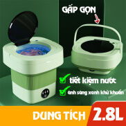 Máy Giặt Mini Gấp Gọn, Máy Giặt Tự Động Khử Khuẩn Bằng Ánh Sáng Xanh SUMI