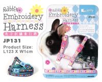 สายจูงลายปัก^^ ^Jolly Rabbit Embroidery Harness ขนาด 123x1 ซม.