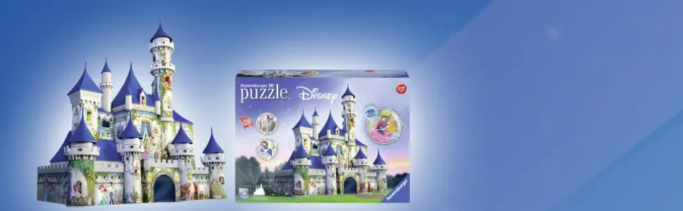 Ravensburger Disney Castle 216 Piece 3D Jigsaw Puzzle for Kids and Adults -  Easy Click Technology Means Pieces Fit Together Perfectly