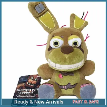 New 18cm Fnaf Nightmare Bear Foxy Springtrap Bonnie Plush Toys