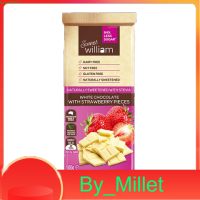 SWEET WILLIAM SWEET AS WHITE CHOC STRAWBERRY 100G