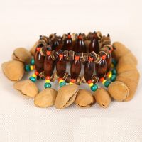 Handmade Nuts Shell Bracelet Handbell for Djembe African Drum Conga Tambourine Percussion Accessories Drum Accessories