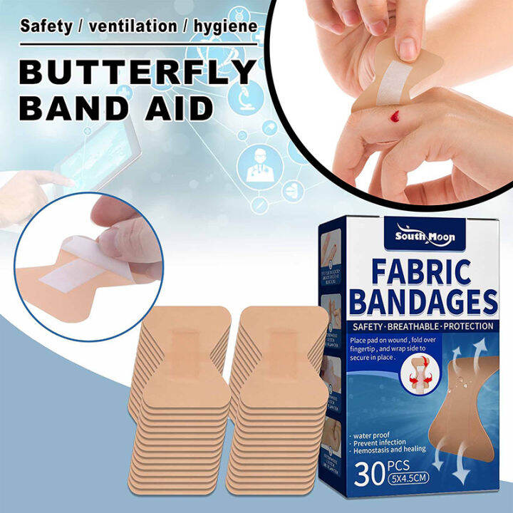 Speed 30pcs Waterproof Medical Butterfly Bandages First Aid Adhesive