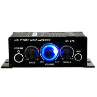 AK170 Power Amplifier Audio Karaoke Home Theater Amplifier 2 Channel Stereo Audio Amplifier AUX Input Radio Mic Car Home 2021