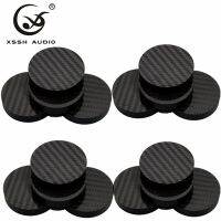 【CW】 XSSH HIFI 4pcs Big Carbon fiber cylinde CD power amplifier bookcase turntable foot pad shock absorber Stand Pad