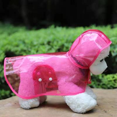 [COD] เสื้อกันฝนสำหรับสุนัขกลางแจ้ง Teddy Clothes Bichuma Bomei Small Dog Fodou Shiba Inu เสื้อปอนโชสัตว์เลี้ยงสุนัขขนาดกลางสีชมพู