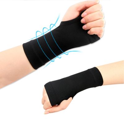 △❏ 1pair Women Men Sprain Compression Bandage Carpal Tunnel Therapy Breathable For Sports Fingerless Ergonomic Hand Wrist Brace