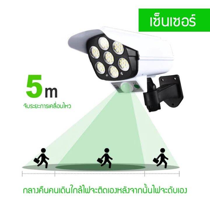 ถูกที่สุดลดล้างสต็อก-ไฟโซล่าเซลล์-ไฟติดผนังแบบกล้องวงจรปิด-77led-ไฟled-สว่างมาก-3โหมด-พร้อมรีโมทคอนโทลไร้สาย-กันน้ำ-กันแดด