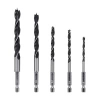 HSS 1/4 inch Hex Point Twist Drill Bits Set Quick Change 5pcs 4 - 10mm for Tools