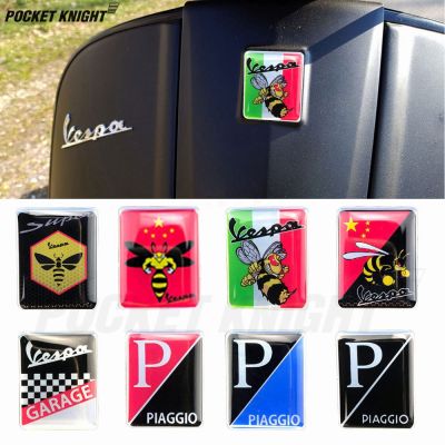 For Vespa Logo Decal Voorzijde Badge Overlay Italiaanse Vlag Mio Wesp 3D Decals Sticker Gts Gt Et Px